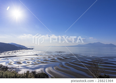 Okoshiki Coast和Fugendake的潮汐平台 28821364