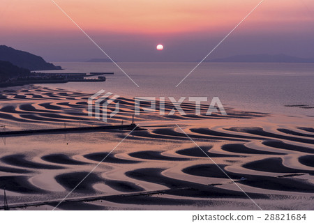 Oshiki海岸的潮汐風景 Oshiki海岸的潮汐風景 28821684
