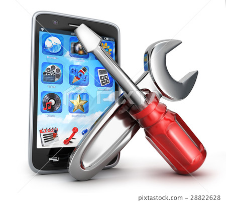 Phone repair symbol Phone repair symbol 28822628