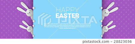 Rabbit Easter Holiday Bunny Symbols Greeting Card Rabbit Easter Holiday Bunny Symbols Greeting Card 28823036