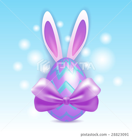 Decorated Colorful Eggs Rabbit Easter Holiday Decorated Colorful Eggs Rabbit Easter Holiday 28823091