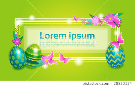 Decorated Colorful Eggs Easter Holiday Symbols 28823134