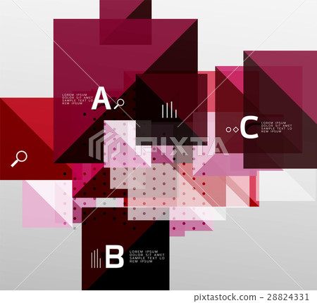 Modern square composition, abstract banner 28824331