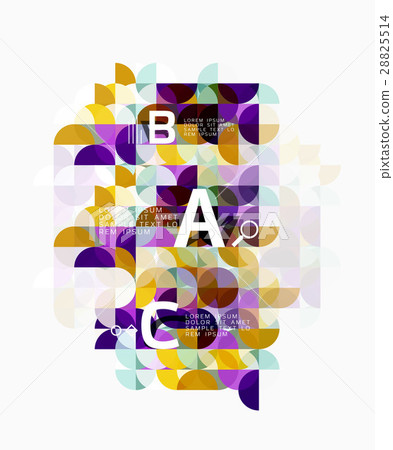 Modern geometric abstract background, circles on Modern geometric abstract background, circles on 28825514