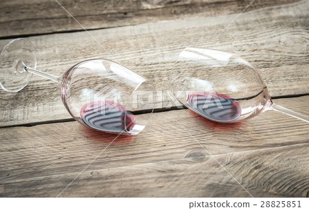 Two glasses with red wine Two glasses with red wine 28825851