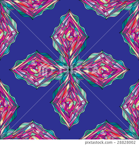 Hand drawn ornament pattern. Vector geometric - Stock Illustration ...