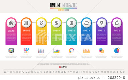 Timeline Infographics Design Template 28829048