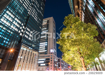 Night view of Tokyo · Marunouchi office area Night view of Tokyo · Marunouchi office area 28829889