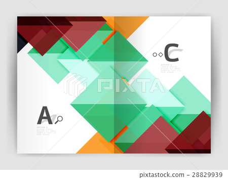 Business brochure or leaflet A4 cover template Business brochure or leaflet A4 cover template 28829939