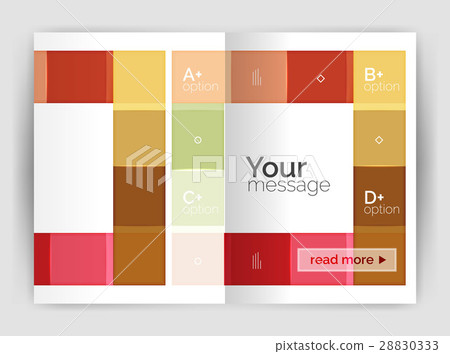 Business a4 business brochure geometrical template 28830333