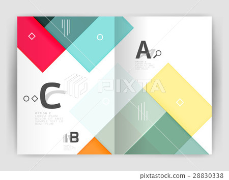 Business a4 business brochure geometrical template 28830338