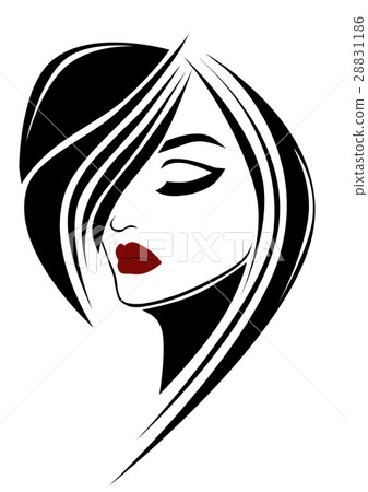 Beauty fashion woman portrait with red lips Beauty fashion woman portrait with red lips 28831186