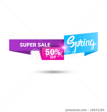 Spring Sale Shopping Special Offer Holiday Banner 28831264