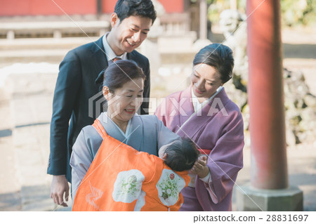 shrine visit, family, person 28831697