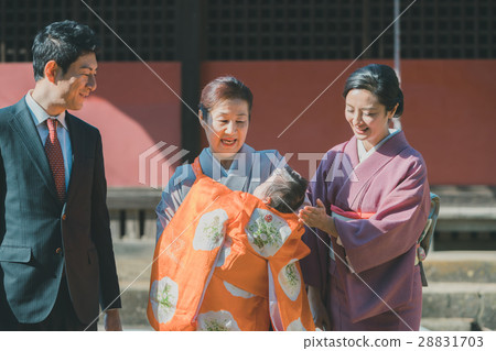 shrine visit, family, person 28831703