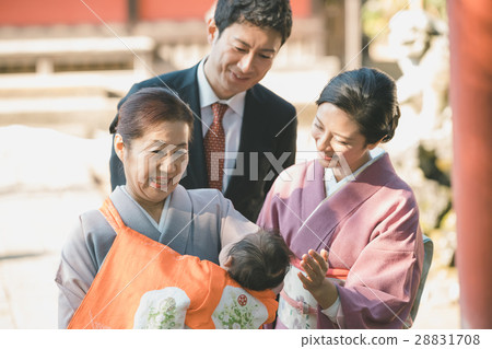 shrine visit, family, person 28831708