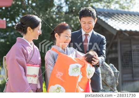 shrine visit, family, person 28831730