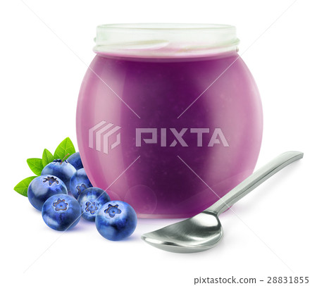 Isolated blueberry jelly Isolated blueberry jelly 28831855