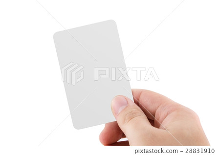 Blank credit card or business card isolated 28831910