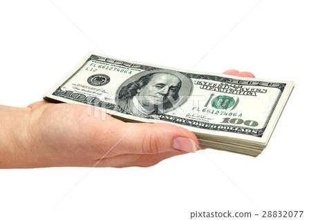 Handful of money Handful of money 28832077