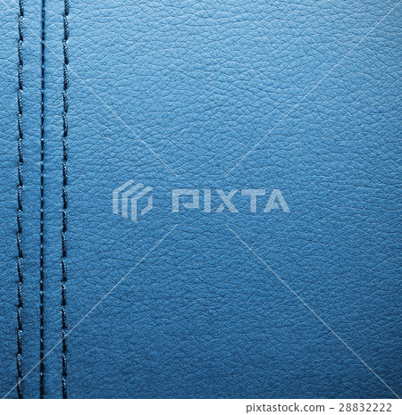 Blue leather with seam Blue leather with seam 28832222
