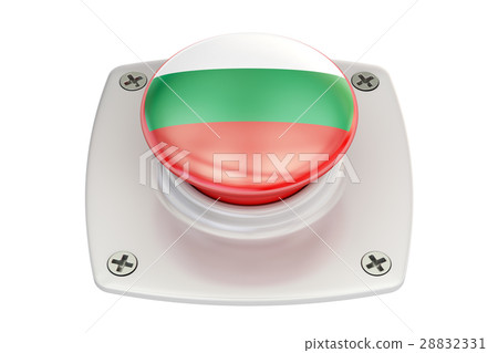 Bulgaria flag push button, 3D rendering Bulgaria flag push button, 3D rendering 28832331