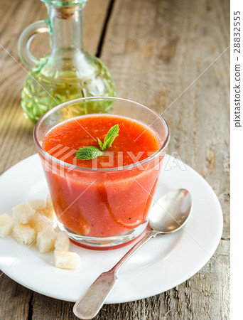 Portion of gazpacho Portion of gazpacho 28832555