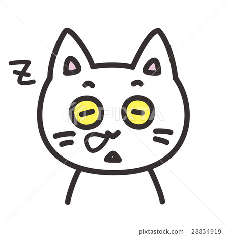Character expression of a cat sleeping Character expression of a cat sleeping 28834919