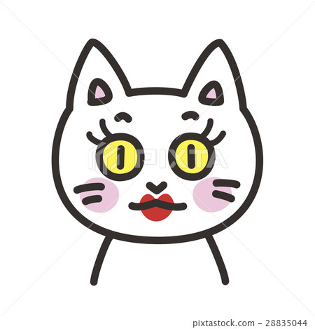 Cat's character expression make-up Cat's character expression make-up 28835044