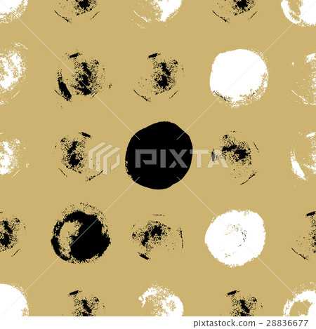 Decorative seamless pattern with circles - Stock Illustration [28836677 ...