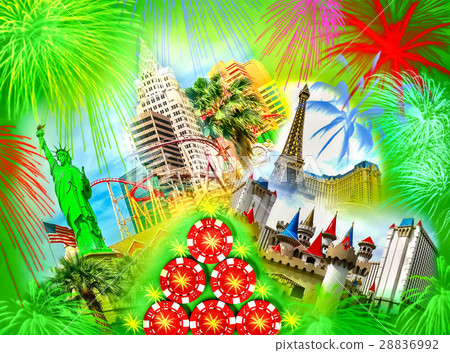The abstract Las Vegas collage The abstract Las Vegas collage 28836992
