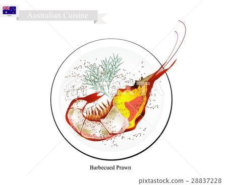 Barbecued Prawn, Great Traditional Australian Dish 28837228