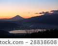 Mt. Fuji on Lake Suwa 28838608
