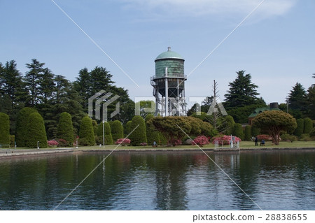 初夏的前橋市水處理配電塔 28838655