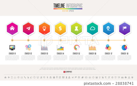 Timeline Infographics Design Template 28838741