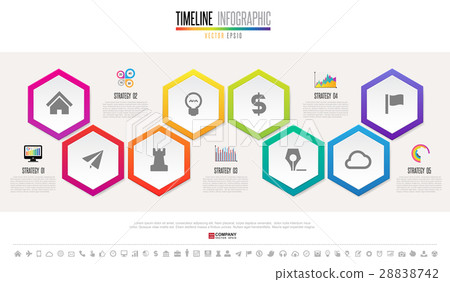 Timeline Infographics Design Template 28838742