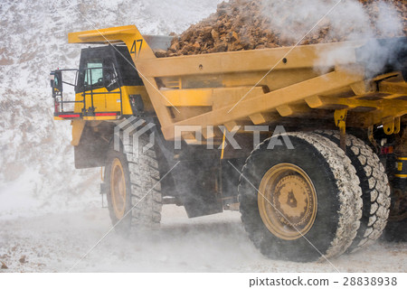 Big yellow mining truck 28838938