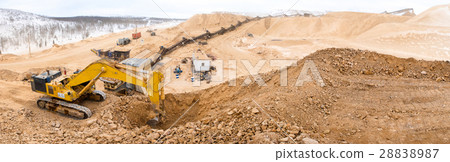 Gold mining. Industrial site. 28838987
