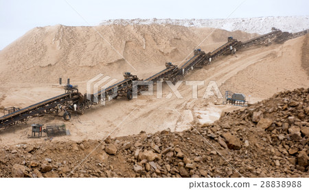 Gold mining. Industrial site. Gold mining. Industrial site. 28838988