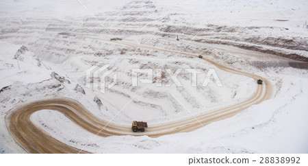 Gold mining in the winter Gold mining in the winter 28838992