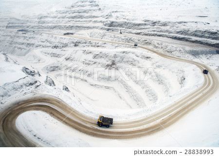 Gold mining in the winter 28838993