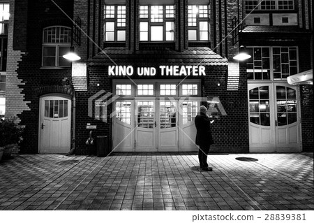 Movie Theater in Berlin (Black and White Photography) 28839381