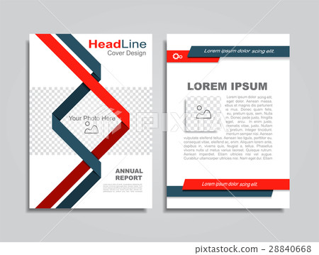 Brochure design layout with place for data. Vector 28840668