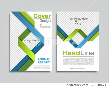 Brochure design layout with place for data. Vector 28840671