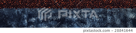 Coffee beans on a dark background of a concrete Coffee beans on a dark background of a concrete 28841644