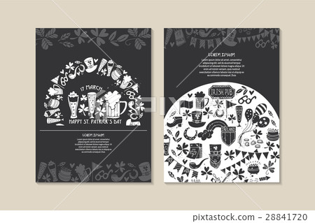 St.Patrick 's Day. Greeting and invitation cards. St.Patrick 's Day. Greeting and invitation cards. 28841720