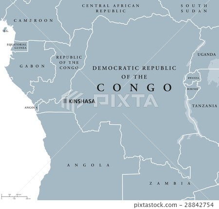 Democratic Republic of the Congo political map Democratic Republic of the Congo political map 28842754