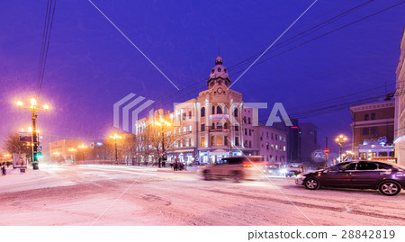 Winter city view Winter city view 28842819