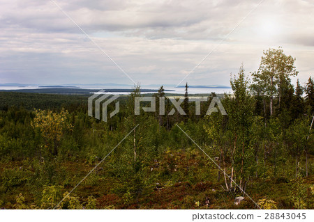 Lake View Pyaozero. North Karelia. Russia Lake View Pyaozero. North Karelia. Russia 28843045