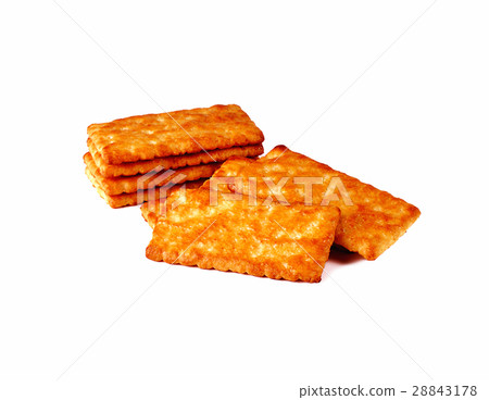 cracker isolated on white background cracker isolated on white background 28843178